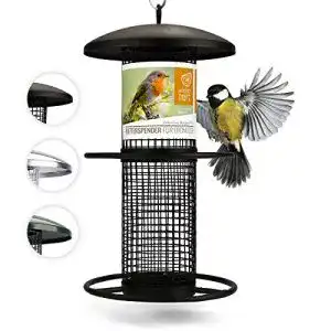 Vogelfutterspender wildtier herz 26cm erdnussfutterspender