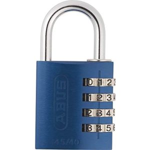 Cadeado ABUS com combinação 145/40 azul, fechadura para mala