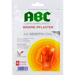Heat plaster Beiersdorf AG ABC sensitive, colorless (pack of 4)