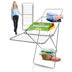 Waeschestaender stahlmann aluminium klappbar mit 18 m