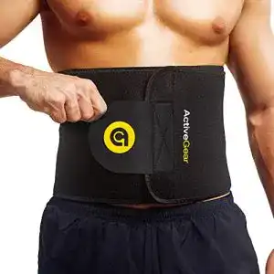 Waist trimmer activegear taillentrimmer guertel unisex schwarz