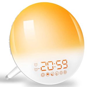 Uyandırma Işığı GHUSTAR ışıklı alarm saati, gün ışığı alarm saati
