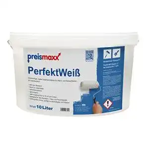 Wandfarbe preismaxx weiss 10 l innenfarbe sehr hohe deckkraft