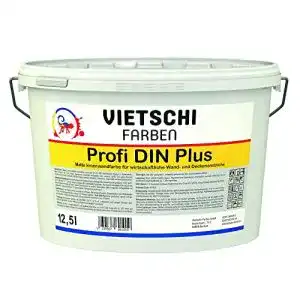 Wandfarbe vietschi profi din plus 125l weiss doppeldeckend