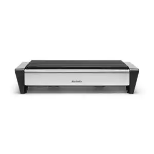 Warmhalteplatte brabantia speisewaermer 2 kerzen matt steel