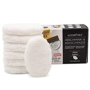 Vaskbare puter for fjerning av sminke waschies ® hvitt sett med 7
