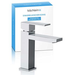 Lavabo armatürü Bächlein banyo armatürü Imatra, köşeli tasarım