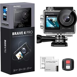 Vandtæt kamera AKASO Action Cam 4K 20MP WiFi 40M