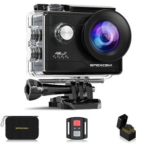 Waterproof camera Apexcam 4K Action cam 20MP WiFi Sports
