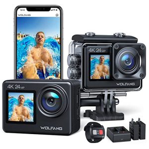 Waterproof camera WOLFANG GA200 Action Cam 4K 24MP