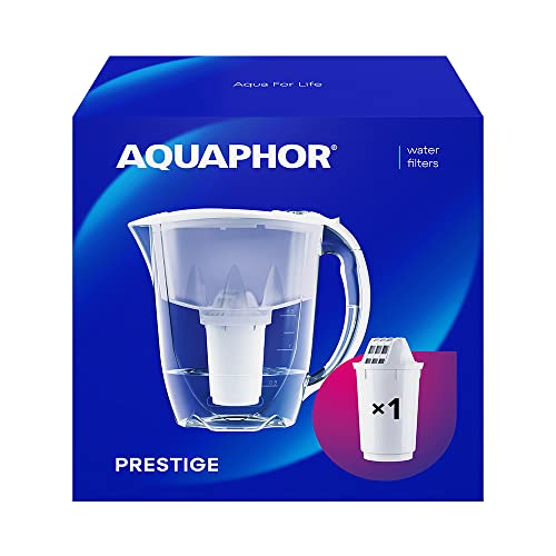 Wasserfilter AQUAPHOR Kanne Prestige Weiß inkl. 1 A5 Filter