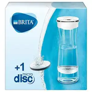 Wasserfilter brita karaffe weiss grau inkl 1 microdisc