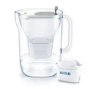 Wasserfilter brita style cool in hellgrau mit einer kartusche