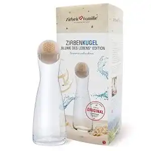 Wasserkaraffe zirben familie original zirbenkugel set