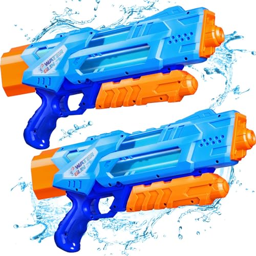 Wasserpistole Quanquer für Kinder Erwachsene, 2 Pack 1200ML - wasserpistole quanquer fuer kinder erwachsene 2 pack 1200ml