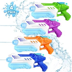 مسدس ماء روستون للأطفال والكبار 4 قطع