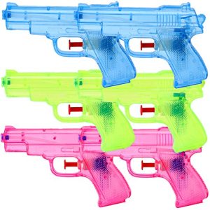 Pistola de agua TE-Trend Juego de agua con pistola rociadora para niños de 6 piezas