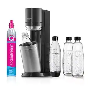 Wassersprudler sodastream duo co2 zylinder 2x1l glasflasche