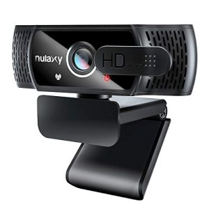 Webcam Nulaxy C900 com microfone, FHD 1080P com tampa