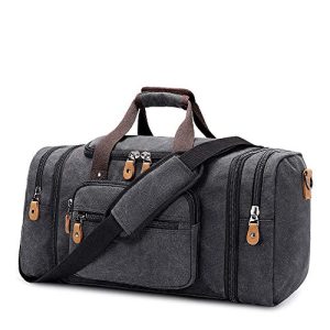 Weekender Gonex genişletilebilir kanvas seyahat çantası erkek 50L/40L