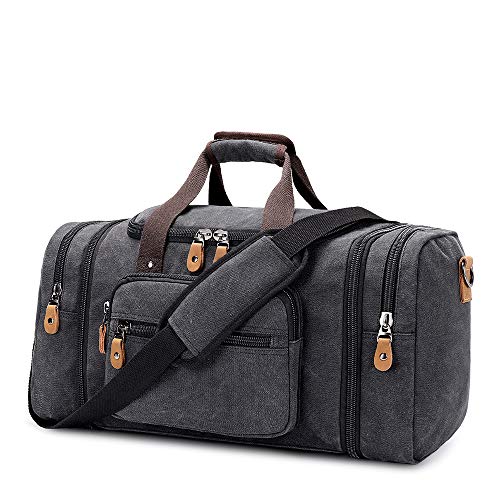 Weekender Gonex erweiterbar Canvas Reisetasche Herren 50L/40L