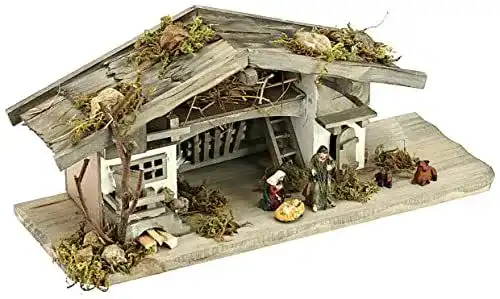 Weihnachtskrippe Krippenstall NK04 mit Figurenset