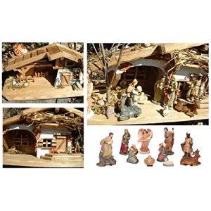Christmas nativity scene Unknown model house wooden house 30cm