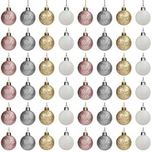 Bolas de Natal BELLE VOUS (48 peças) Bolas de árvore de Natal de 4cm