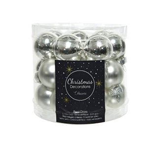 Christmas balls Kaemingk box with 24 pieces of glass balls 25 mm