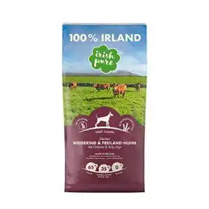 Welpenfutter irish pure trockenfutter adult 15kg weiderind