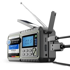 Récepteur mondial Acta Berg radio à manivelle, radio d'urgence avec manivelle