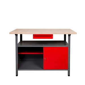 Metal workbench Kreher with 30 mm plywood top