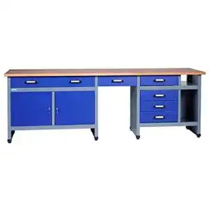 Werkbank kuepper 12287 ultramarinblau 240x84x60cm