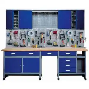 Werkbank kuepper sparset 70412 7 breite 240 cm ultramarinblau