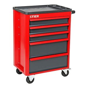 STIER Basic+ workshop trolley, with plastic cover