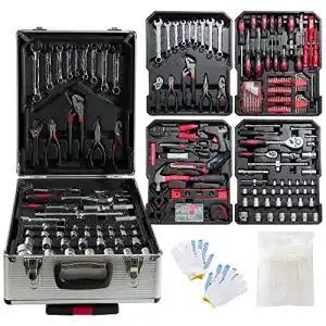 Werkzeugkoffer arebos werkzeug set 1200 teile rollkoffer