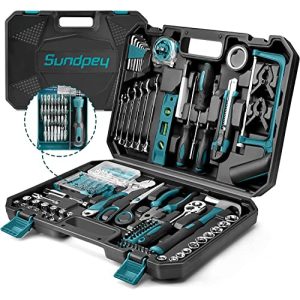 Maleta de ferramentas Sundpey cheia de 257 peças – caixa de ferramentas