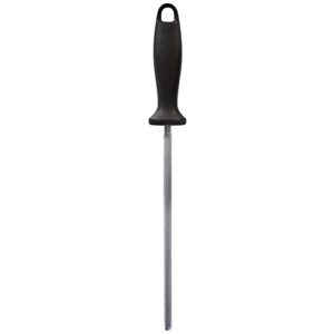 Sharpening steel twin, chrome-plated, length: 23 cm, plastic handle