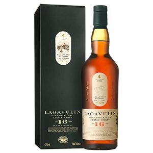 Whisky Lagavulin 16 años, whisky escocés Islay Single Malt