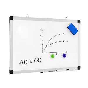 Whiteboard ACAZA magnetic board, memo board, aluminum frame