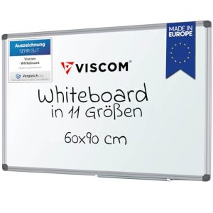 Viscom magnetic whiteboard – 60 x 90 cm – magnetic board