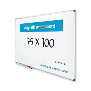 Whiteboard vivol eco magnetic 75x100 aluminium rahmen