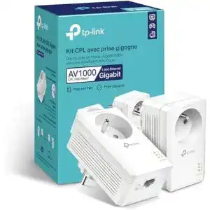 Wifi steckdose tp link tl pa7017p kit blanc