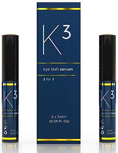 Eyelash serum without hormones VBNK eyelash serum K3, (2x)