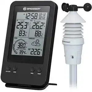 Windmesser bresser wetterstation funk mit aussensensor 3 in 1