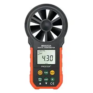 Windmesser proster digitales anemometer hyelec ms6252a