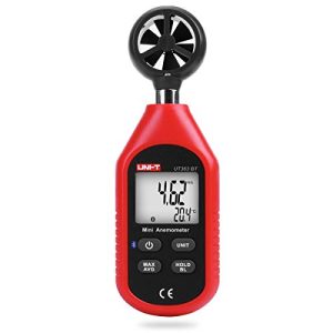 Medidor de vento Uni-T UT363BT mini anemômetro Bluetooth, digital