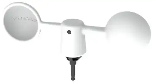 Windmesser Vaavud Mjolnir in Weiß