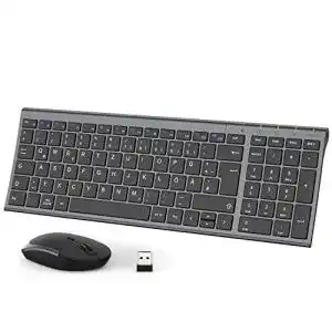 Wireless tastatur iclever gk03 2 4g tastatur maus set kabellos