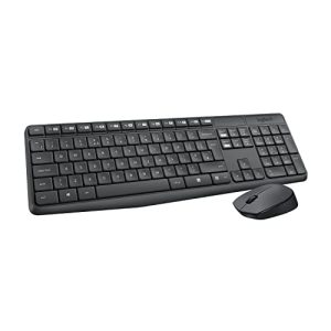 Conjunto de teclado sem fio Logitech MK235 com teclado e mouse